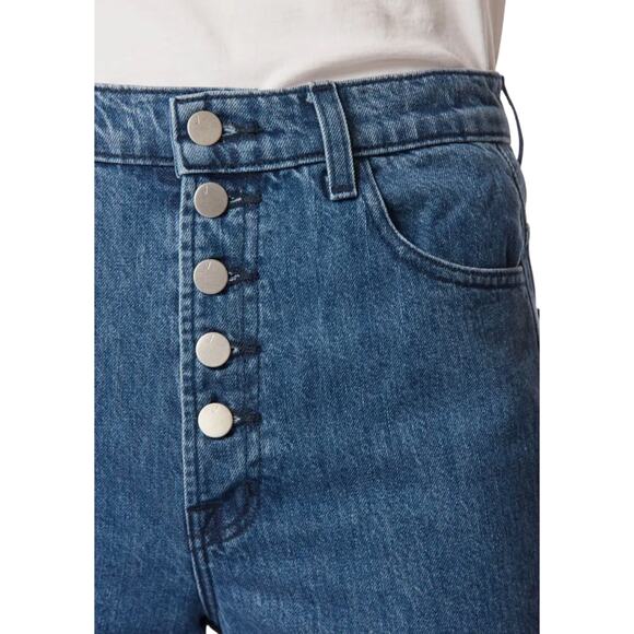 J Brand Women's High-Rise Button Fly Cropped Jeans, Heather Electrify, Size 27 - Picture 3 of 9